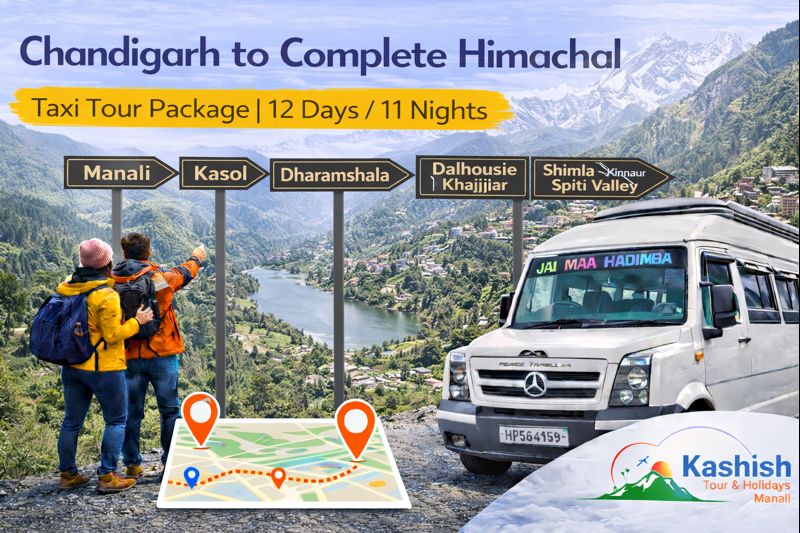 Chandigarh to Complete Himachal Taxi Tour